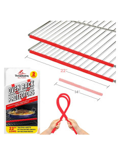 Protector de Estante de Horno ThreadNanny 55.88 cm Rojo - 2 Pzs