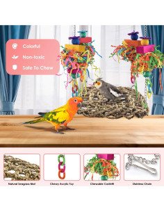 Alfombra de Césped KATUMO para Aves Pequeñas 15x15 cm 2