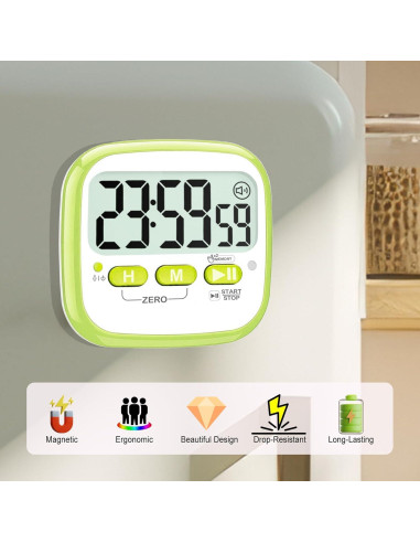 Temporizador Digital Antonki 2 Unidades Magnético 24 Horas