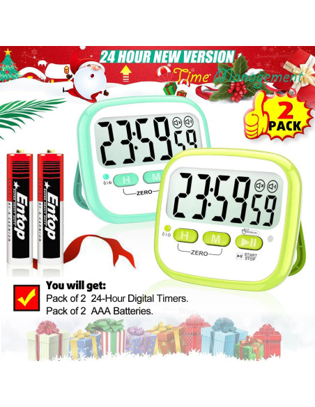 Temporizador Digital Antonki 2 Unidades Magnético 24 Horas