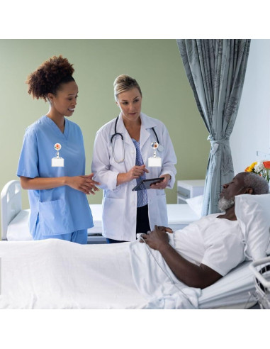 3 Ruedas de Insignia Floral HLQHXWHZT - Clip Retráctil 4 cm