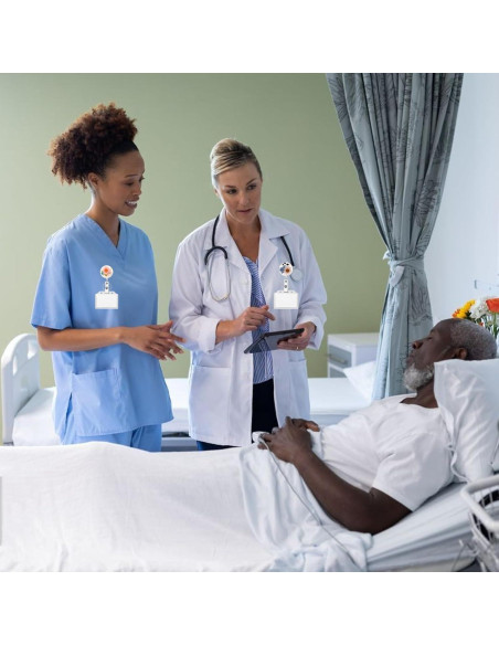 3 Ruedas de Insignia Floral HLQHXWHZT - Clip Retráctil 4 cm