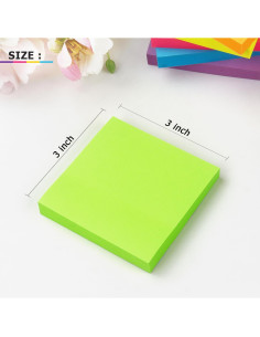 Notas Adhesivas Winner Aura 7.62x7.62 cm Colores Brillantes 600 Hojas 2