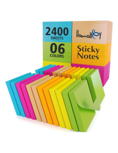 Notas Adhesivas Homolley 24 Pads 7.62 cm Multicolor Super Adhesivas