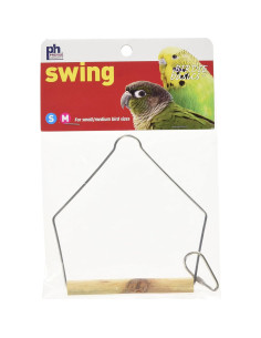 Columpio de Madera Natural Prevue BPV388 para Aves 10x12.7cm 2