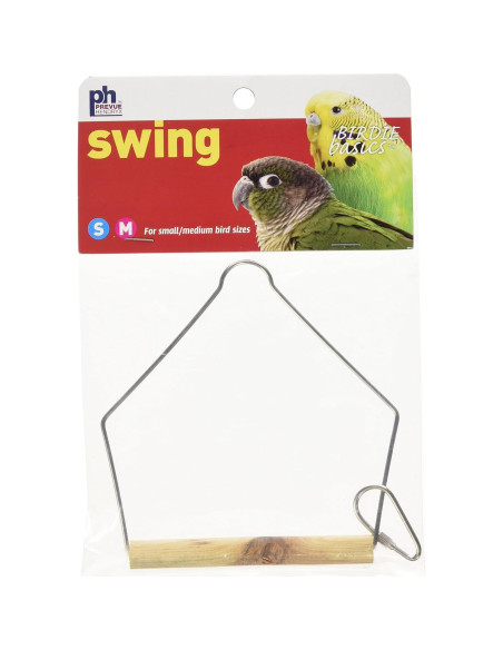 Columpio de Madera Natural Prevue BPV388 para Aves 10x12.7cm