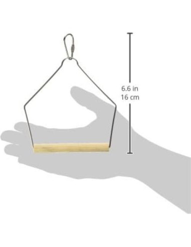 Columpio de Madera Natural Prevue BPV388 para Aves 10x12.7cm