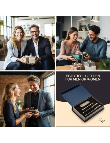 Conjunto de Pluma y Lápiz ZenZoi - Metal, 0.7mm, Negro