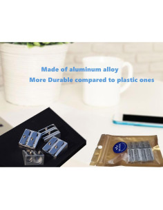 Sacapuntas Manual Doble WEKOIL Metal 4 Unidades Plata 2