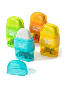 Set de Sacapuntas y Borrador Mr. Pen - 4 Piezas Coloridas