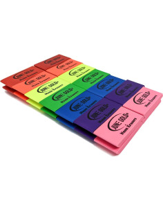 28 Gomas de Borrar Neón June Gold - Multiusos, 4.9x1.9 cm 2