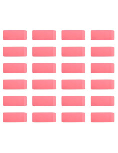 Borrador Rectangular Rosa Amazon Basics - 24 Unidades