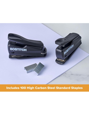 Grapadora Mini Nano Bostitch, Negro, Paquete de 2 Unidades