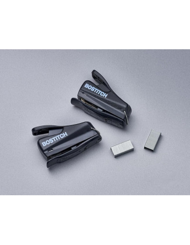 Grapadora Mini Nano Bostitch, Negro, Paquete de 2 Unidades