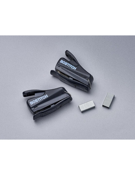 Grapadora Mini Nano Bostitch, Negro, Paquete de 2 Unidades