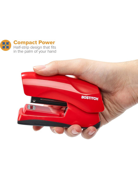 Grapadora Bostitch Roja Pesada 40 Hojas + 1250 Grapas
