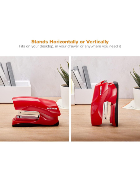 Grapadora Bostitch Roja Pesada 40 Hojas + 1250 Grapas