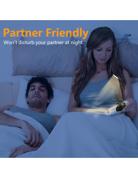 Luz de libro recargable Hilngav USB-C 3 en 1 con 3 temperaturas