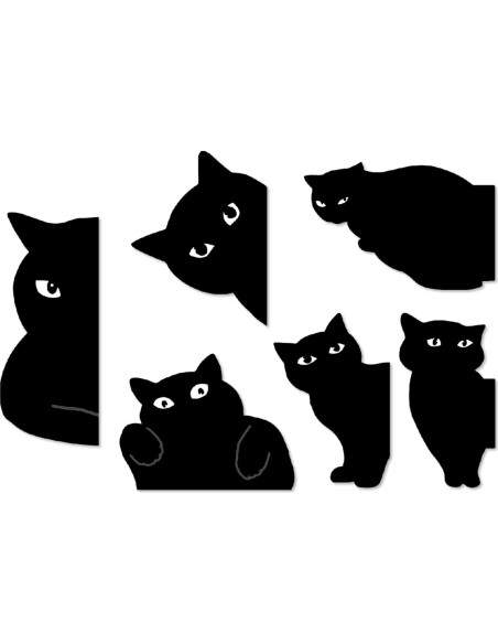 Marcadores Magnéticos Yasest - 6 Piezas de Gato Lindo
