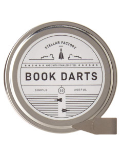 Dardos de Libro Stellar Factory - 50 Marcadores de Acero Inoxidable