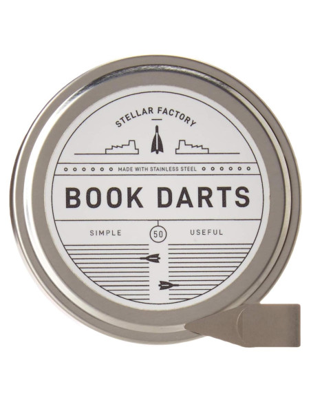 Dardos de Libro Stellar Factory - 50 Marcadores de Acero Inoxidable