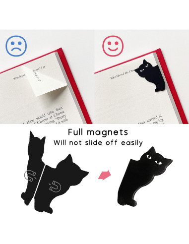 Marcadores Magnéticos Yasest - 6 Piezas de Gato Lindo