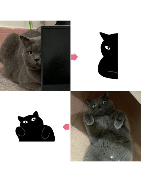 Marcadores Magnéticos Yasest - 6 Piezas de Gato Lindo