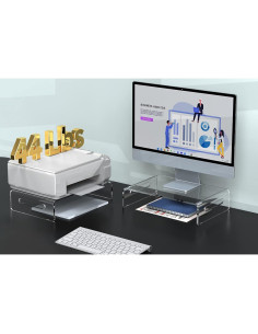 Soporte para Monitor Acrílico Zimilar - Elevador Ergonómico 20 kg 2