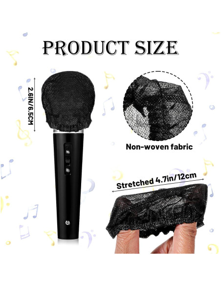 400 Fundas Desechables para Micrófono WLLHYF - Higiénicas y Seguras