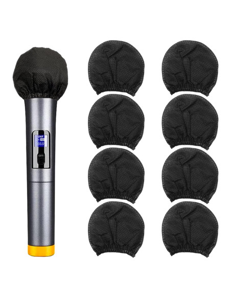 200 Cubiertas Desechables para Micrófono Erayco - Negro