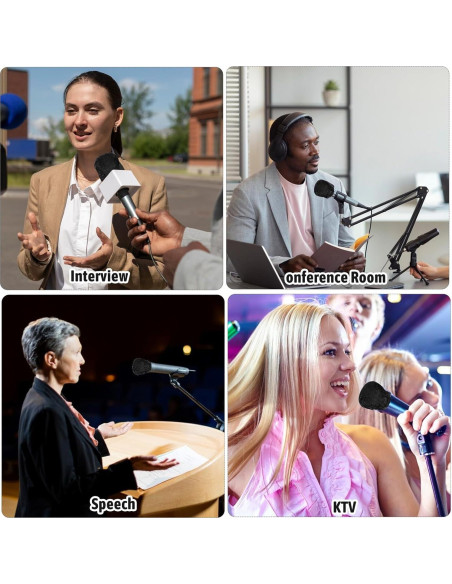 400 Fundas Desechables para Micrófono WLLHYF - Higiénicas y Seguras