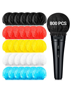 800 Cubiertas Desechables para Micrófono Multicolor - KTV y Estudio