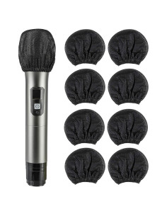 200 Cubiertas Desechables para Micrófono Mano Tela No Tejida