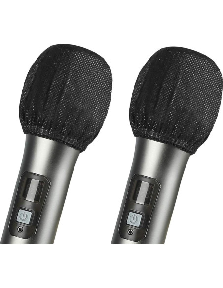 200 Cubiertas Desechables para Micrófono Mano Tela No Tejida