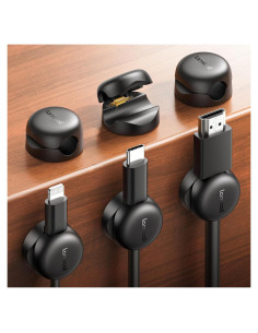 Organizador de Cables Lamicall 6Pack Clips Adhesivos 2.5-8mm