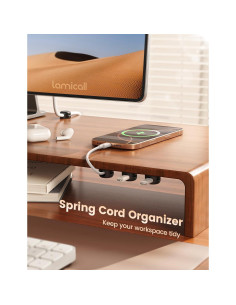 Organizador de Cables Lamicall 6Pack Clips Adhesivos 2.5-8mm 2