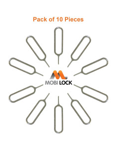 10 Piezas Herramienta Extracción SIM Mobi Lock - Compatible iPhone, Android 2