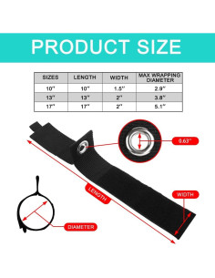 Correas de Almacenamiento Aksiko - Paquete de 9 Correas 25-43 cm 2
