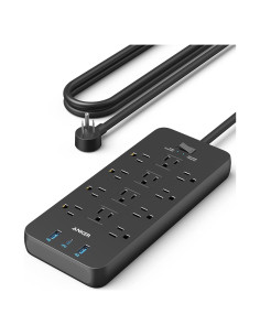 Regleta de Protección Anker 351, 12 Salidas + 3 Puertos USB, 1.5m