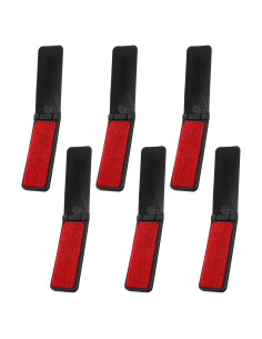 6 Cepillos de Pelusa Reutilizables Classicseali Portátiles Negros