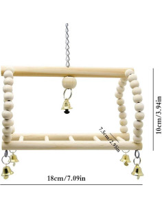Juguetes para Aves Deloky 7 Piezas Masticables y Columpios 2