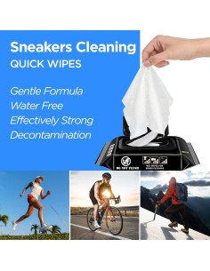 Toallitas limpiadoras para zapatos 2 Paquetes 60 Pcs 2