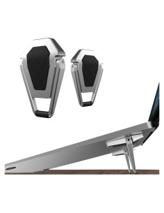 Soporte Ergonómico para Laptop ELE DEPI Plata 2 Piezas 12-20"