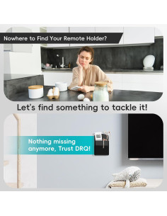 Soporte Adhesivo para Control Remoto DRQ 2 Piezas Negro 2