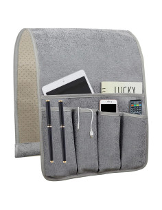 Organizador de Sofá Antideslizante NB 89x31.5 cm Gris