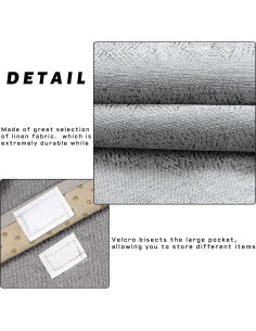 Organizador de Sofá Antideslizante NB 89x31.5 cm Gris 2