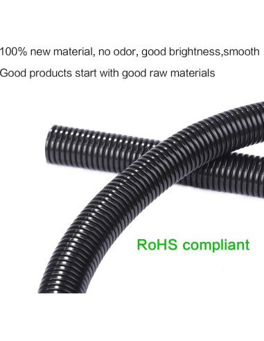 Tubo de Loom de Alambre Dividido Alex Tech 7.62m Negro