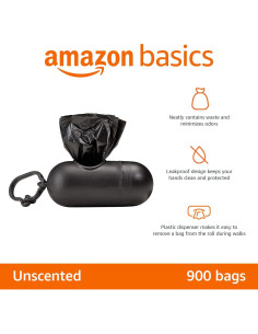 Bolsas de Excremento para Perros Amazon Basics 900 Unidades 2