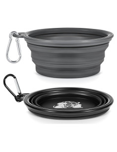 Tazones de Perro Plegables Silicona 2 Pack - 0.47L