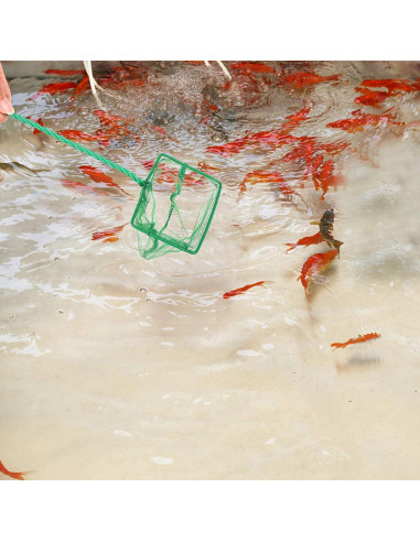 Conjunto de 3 Redes de Acuario DAGUANZHI Nylon Verde 7.62-15.24cm